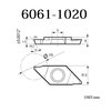 H & H Industrial Products TiN Coated Tkf16R150-S Right Hand Grooving/Cut-Off Insert 6061-1020